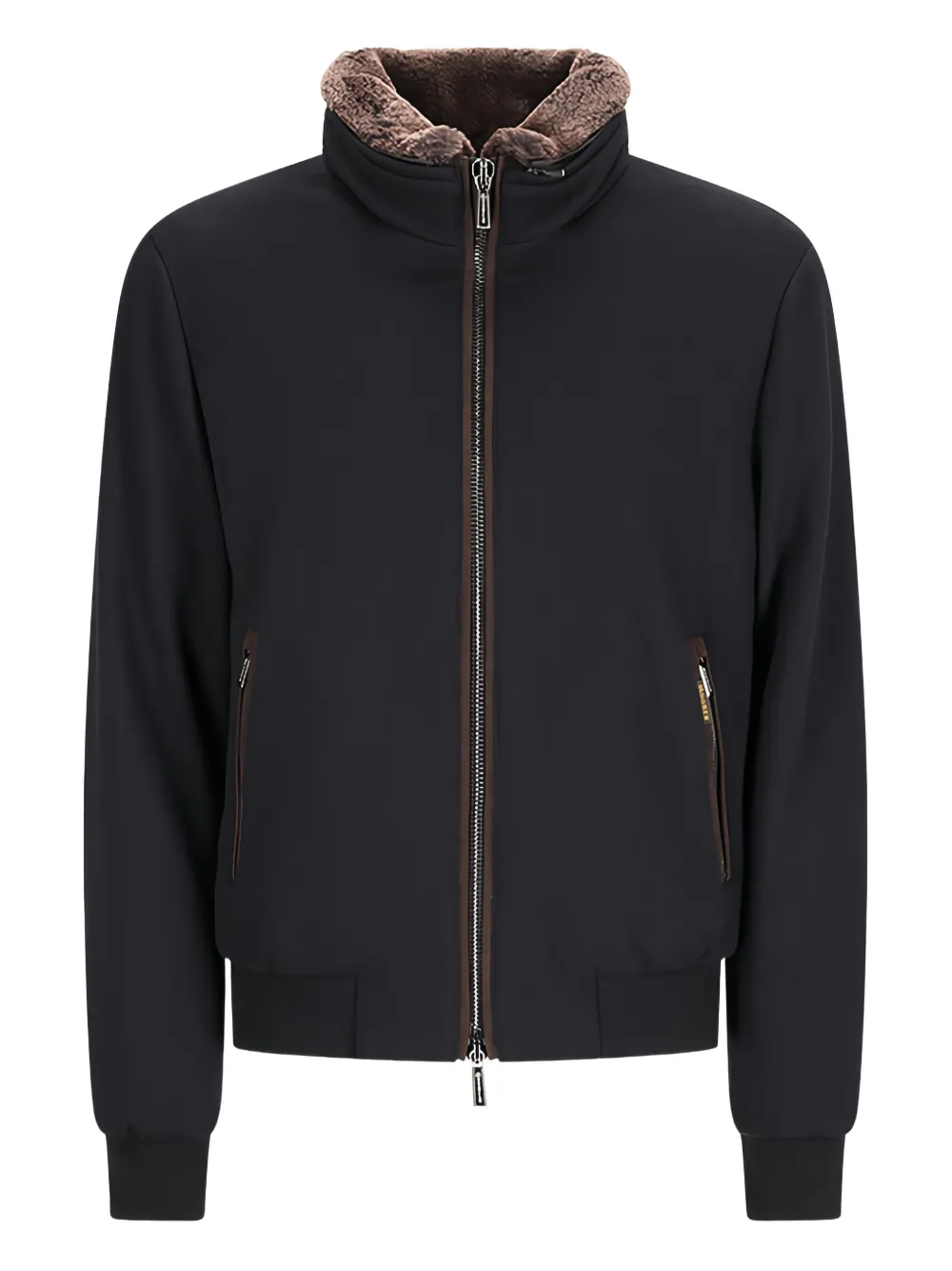 Moorer Bellati fleece-lined bomber jacket | Black | Image 1
