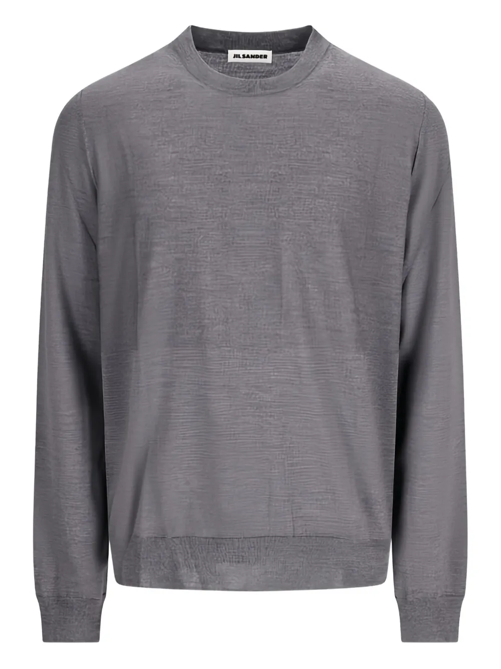 Jil Sander crew-neck wool sweater Grijs