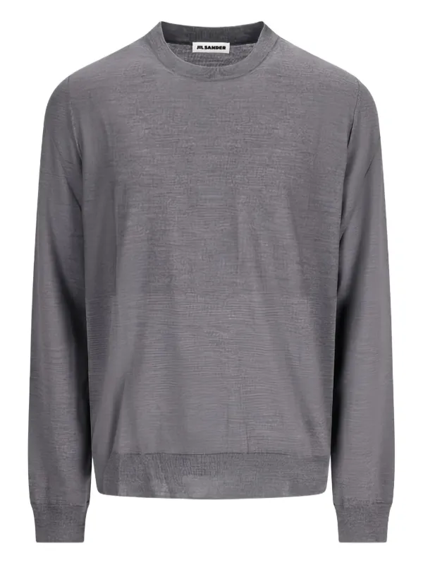 JIL SANDER グレー系 クルーネックセーター　ニット Jil Sander クルーネック セーター | グレー | FARFETCH JP