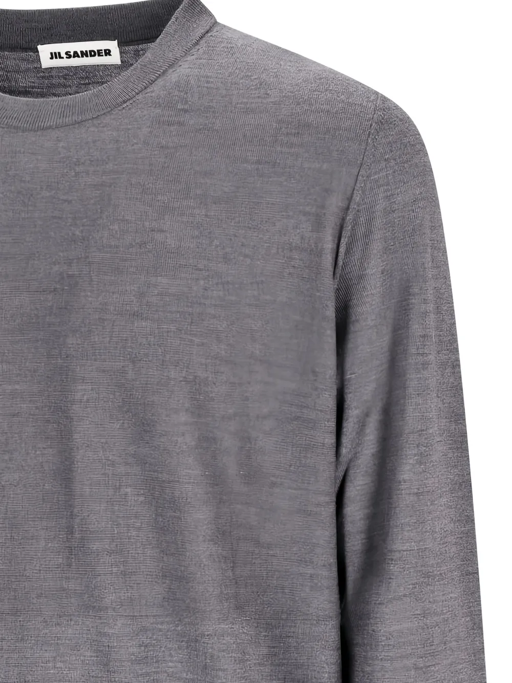 Jil Sander Wollen trui met ronde hals Grijs