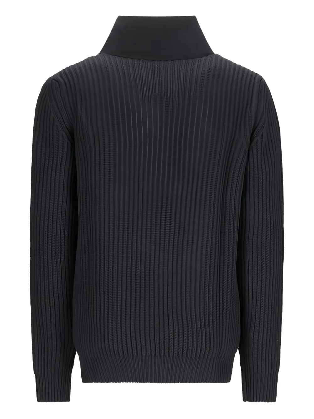 PT Torino ribbed zip-neck sweater - Zwart