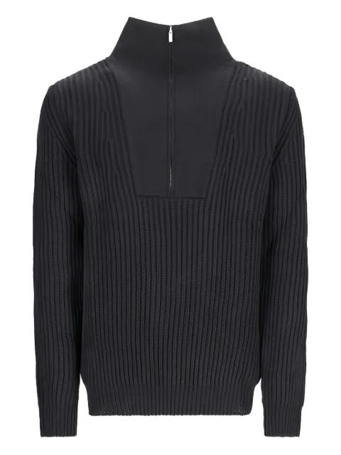 PT Torino ribbed zip-neck sweater