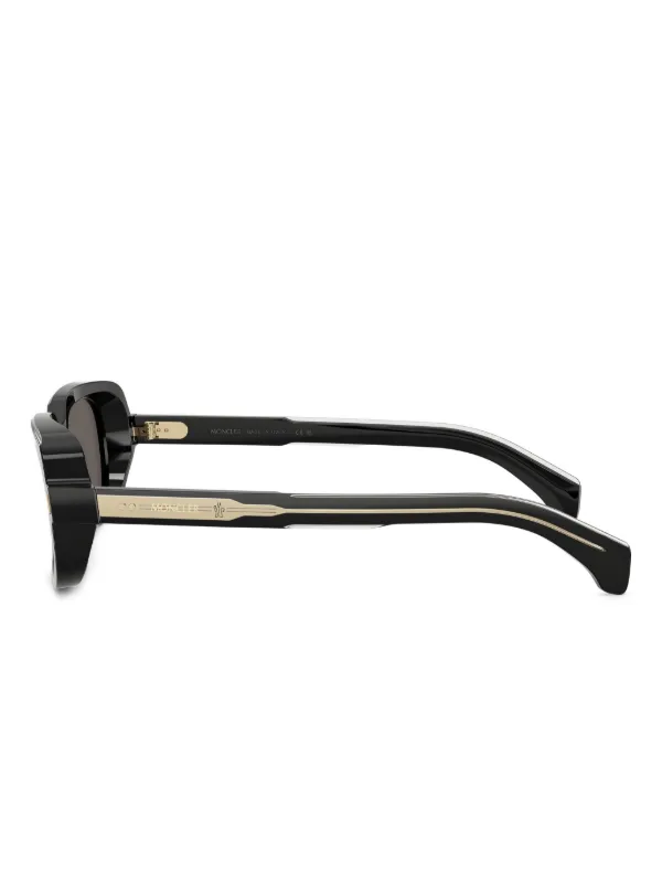 Moncler Eyewear ロゴ サングラス | ブラック | FARFETCH JP