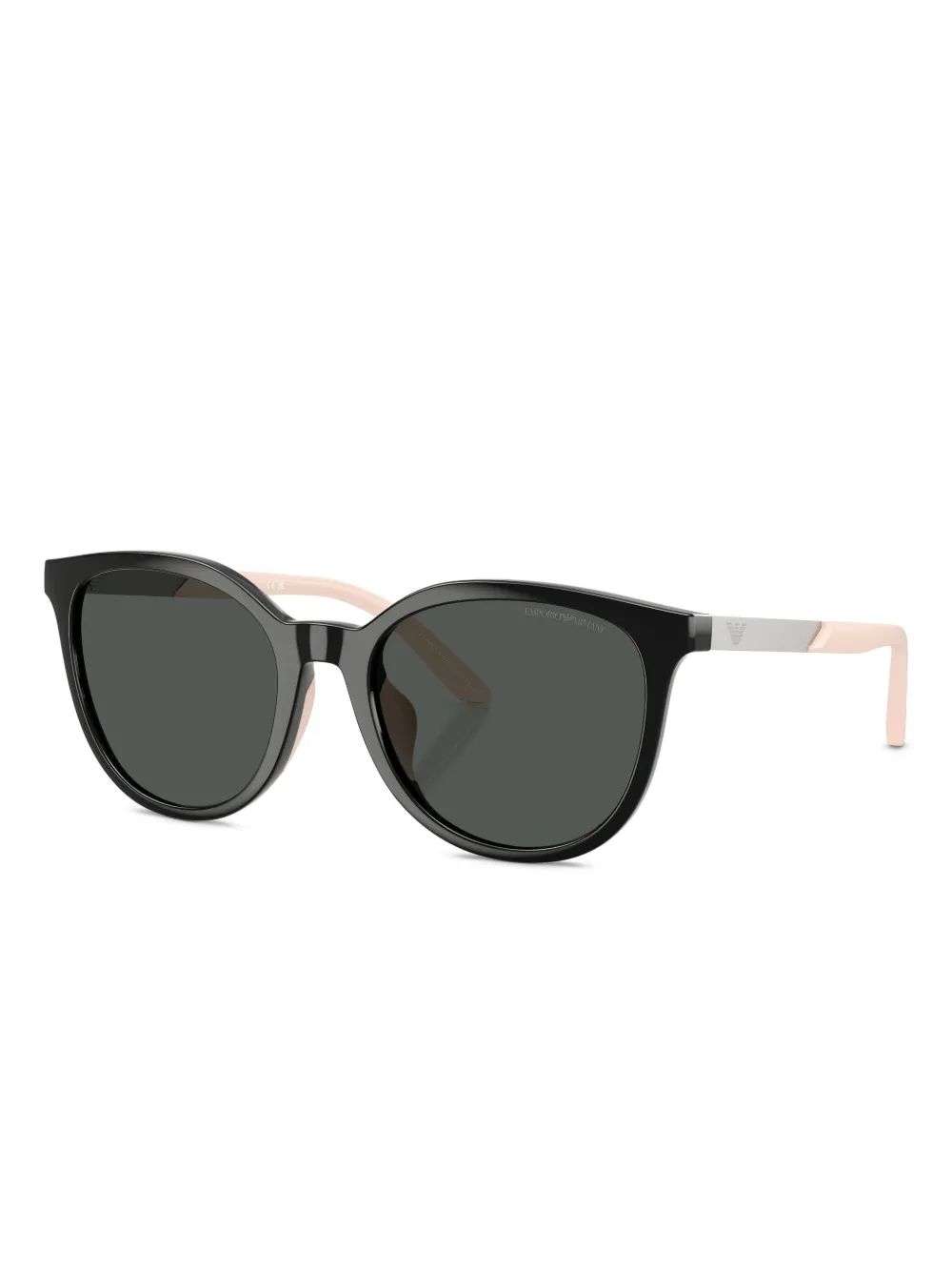 Emporio Armani Zonnebril met cat-eye montuur - Zwart