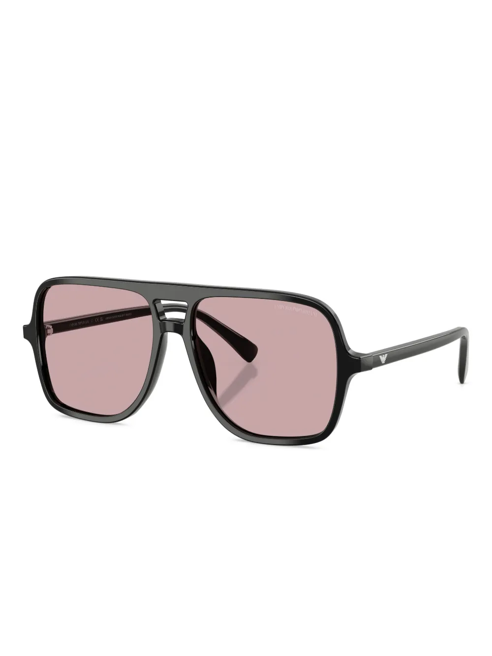 Emporio Armani Zonnebril met logoprint Zwart