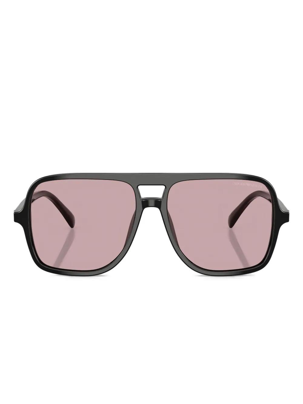 Emporio Armani logo-print sunglasses - Nero