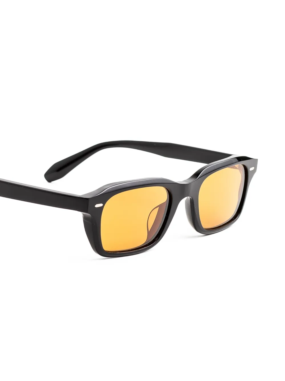 Oliver Peoples Zonnebril met vierkant montuur Zwart