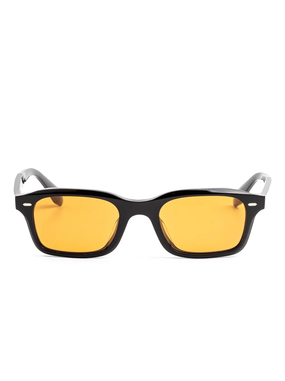 Oliver Peoples Zonnebril met vierkant montuur Zwart