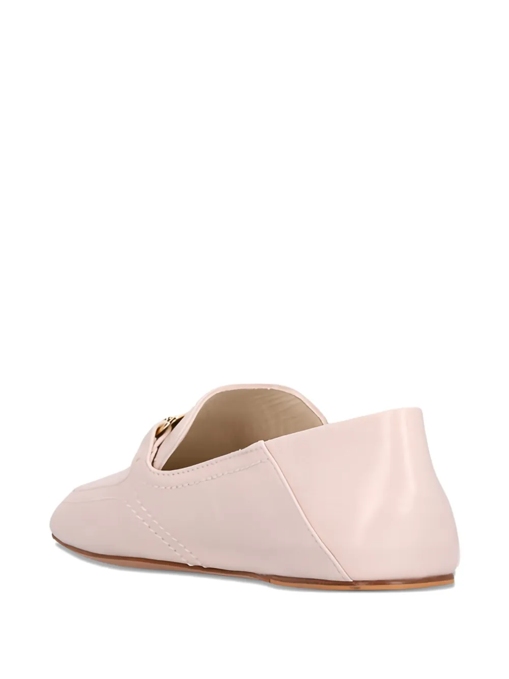 Ferragamo bar-detail leather loafers Pink