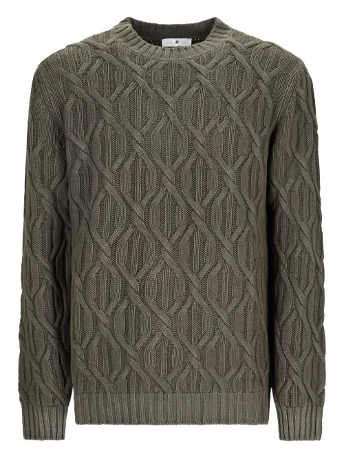 Pull en maille torsadée - PT Torino - Modalova