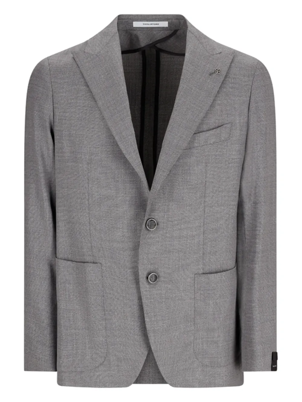 single-breasted patch-pocket jacket