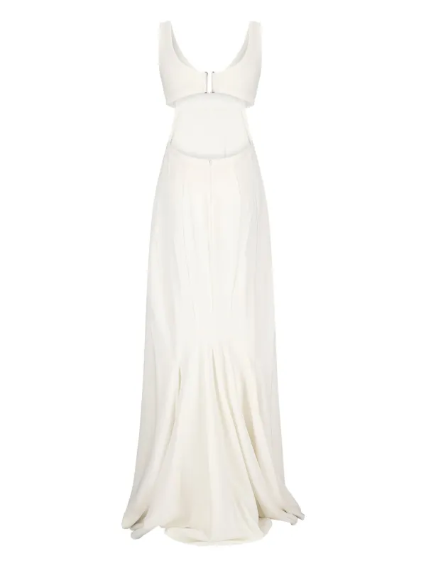 Max Mara Pinco cut-out Maxi Dress | White | FARFETCH