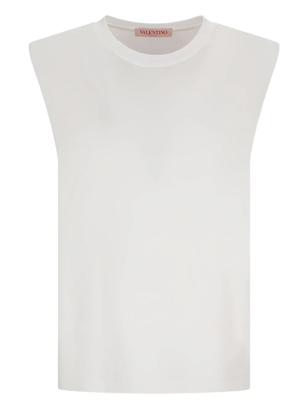 Valentino Garavani パデッドショルダー トップ - ホワイト Valentino Garavani パデッドショルダー トップ - ホワイト