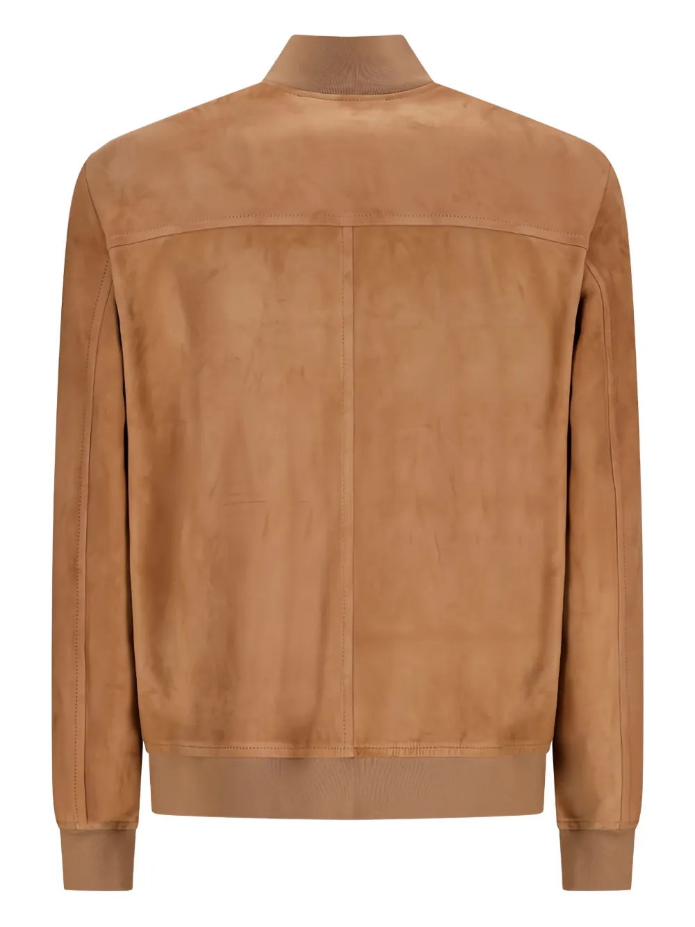 Salvatore Santoro Leren bomberjack Beige