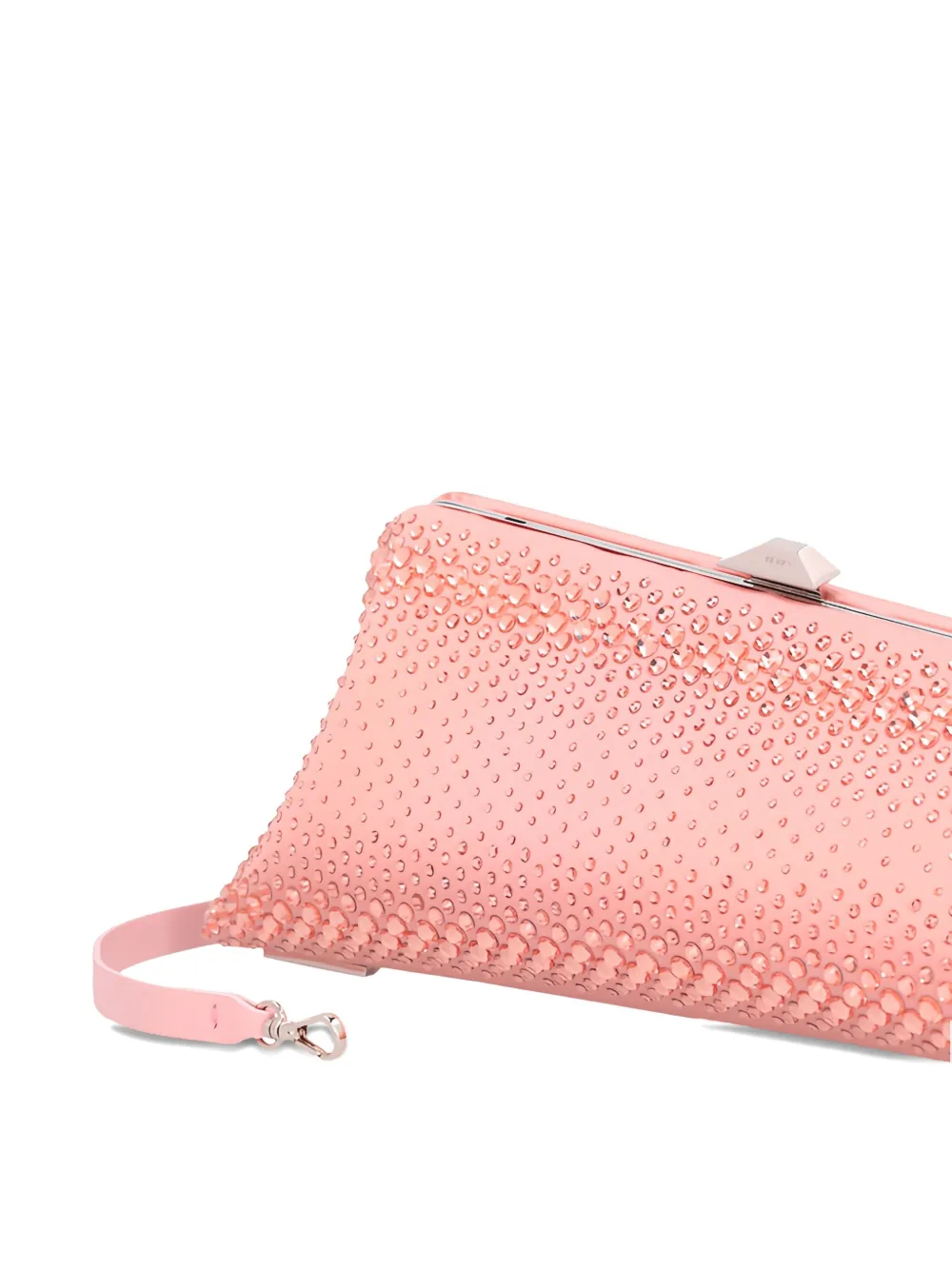 The Attico Clutch verfraaid met kristallen Roze