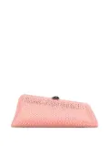 The Attico Long Night crystal-embellished clutch bag - Pink