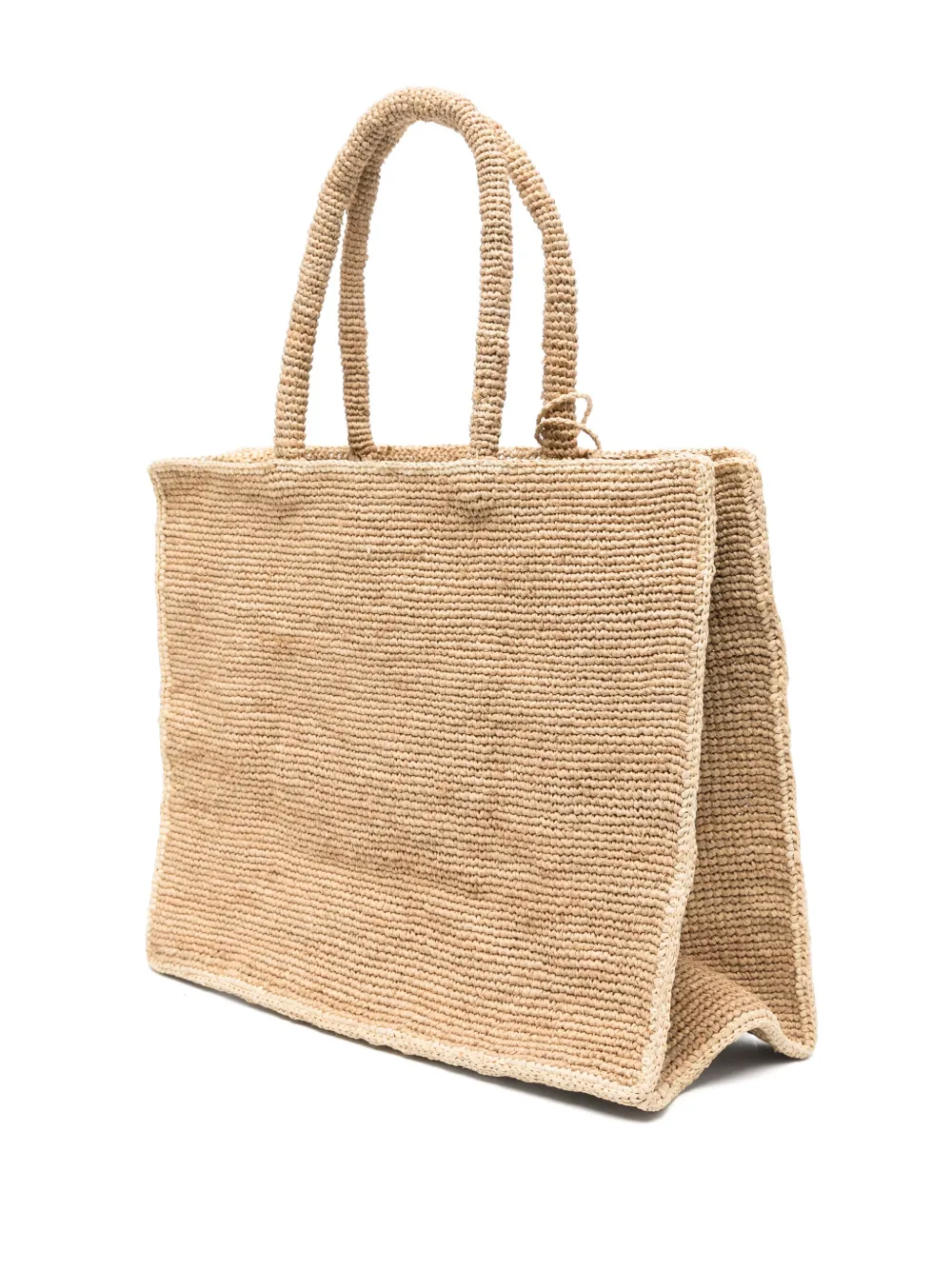 MC2 Saint Barth Vanity raffia shopper Beige