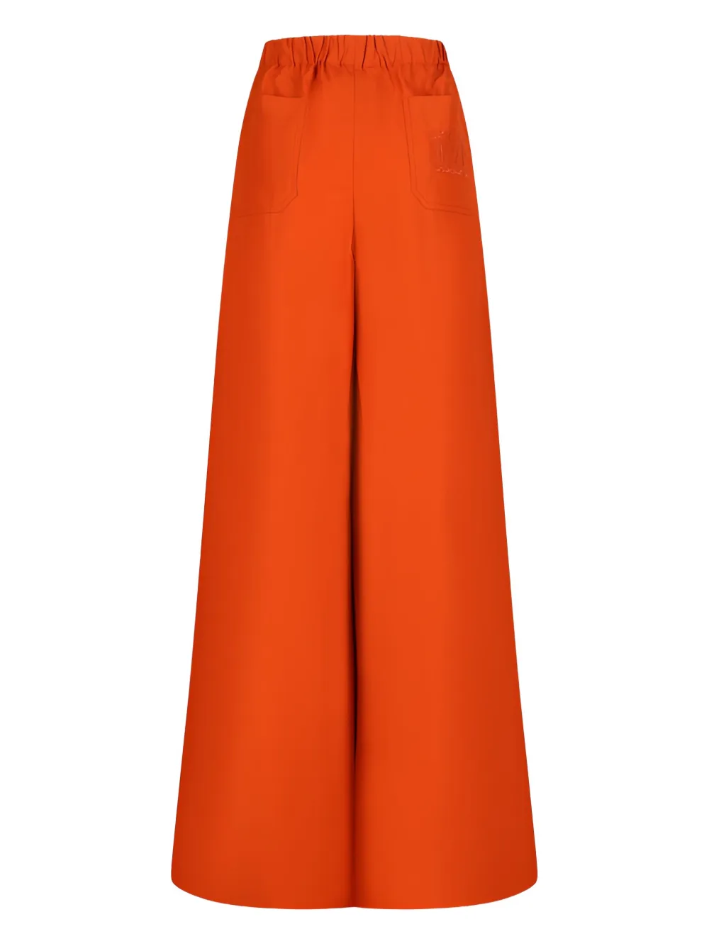 Max Mara embroidered-pocket trousers - Oranje