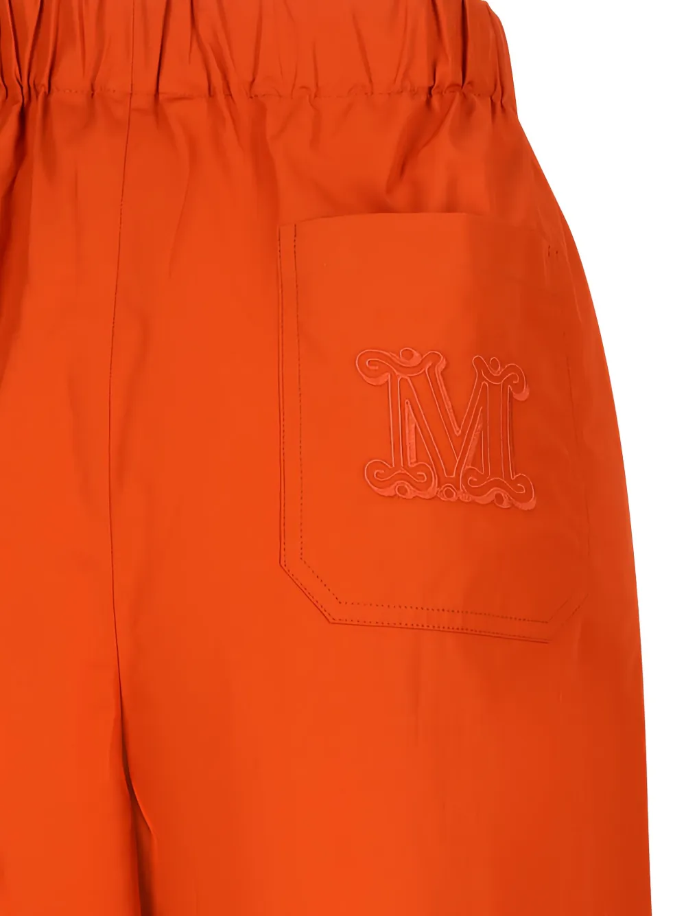 Max Mara Broek met geborduurde zak Oranje