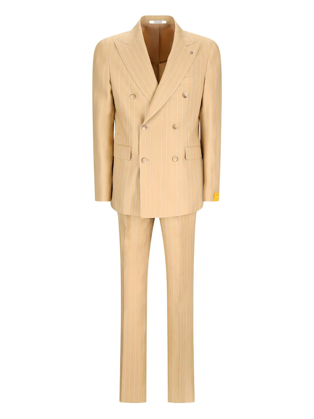 Tagliatore pinstripe-pattern double-breasted suit Beige