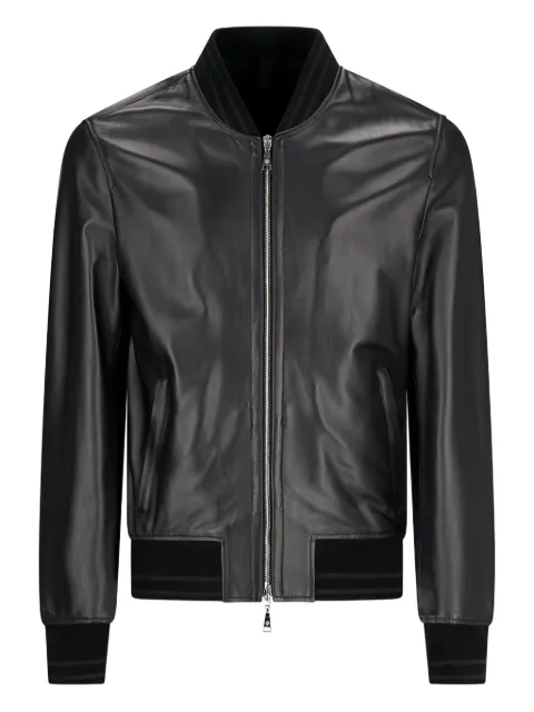 Tagliatore leather bomber jacket