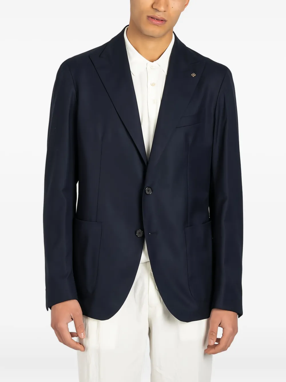 Tagliatore Blazer met enkele rij knopen Blauw