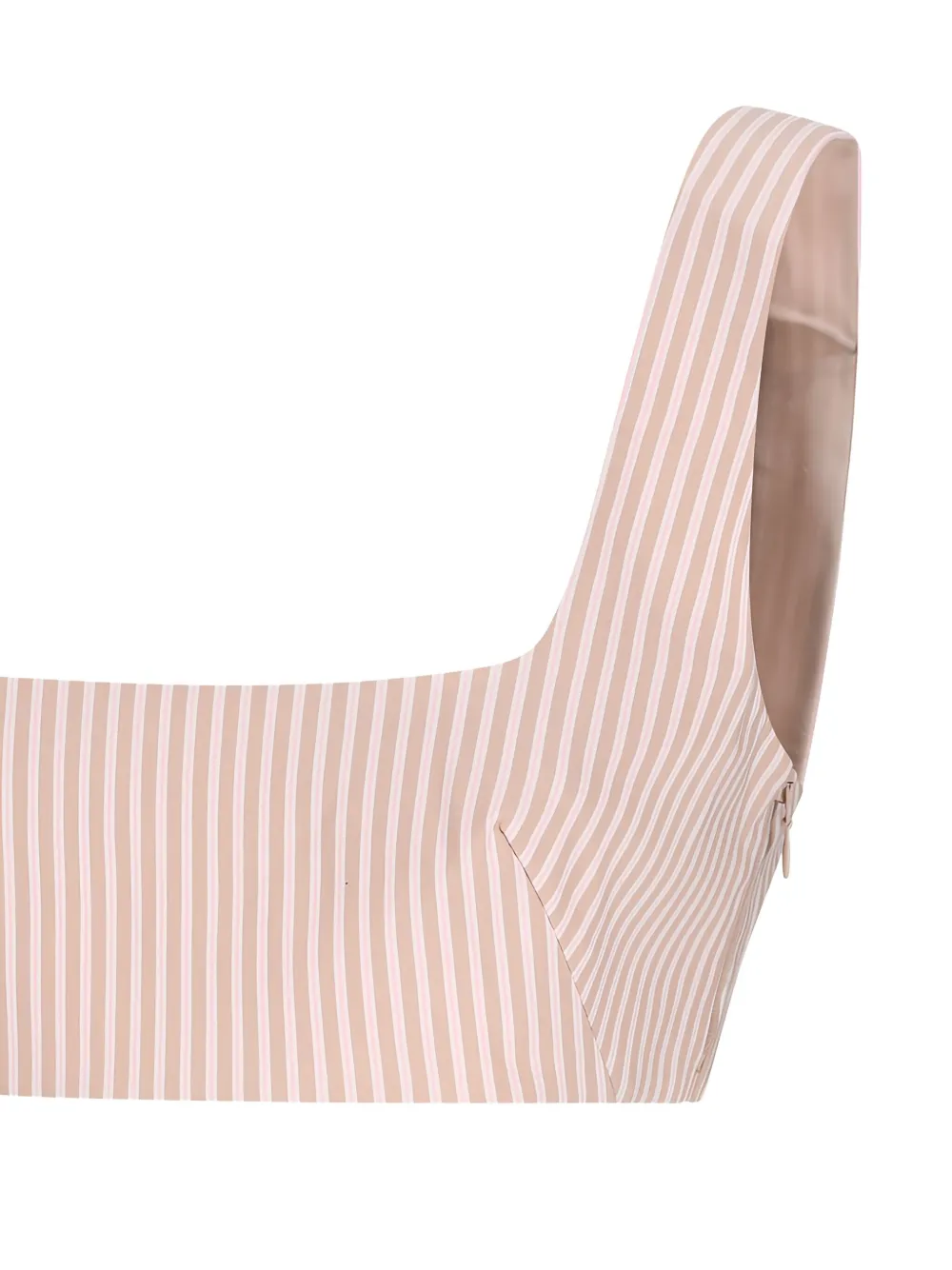 The Andamane Striped Square-neck Bralette Top In Multi