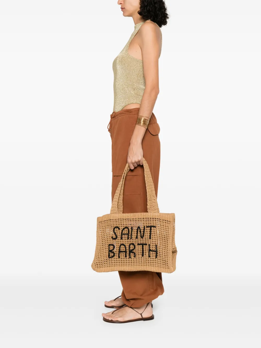 MC2 Saint Barth Fiona shopper - Beige