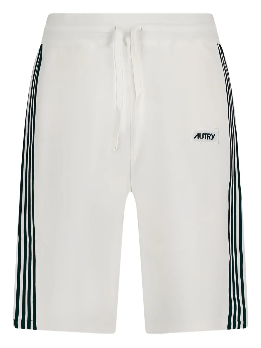 Autry logo-patch stripe shorts Wit
