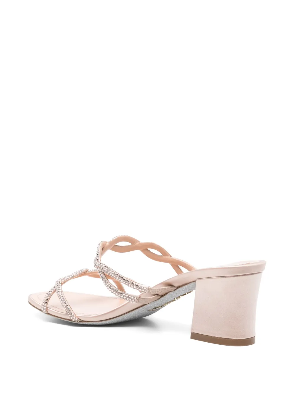 René Caovilla 60mm leather sandals Neutrals