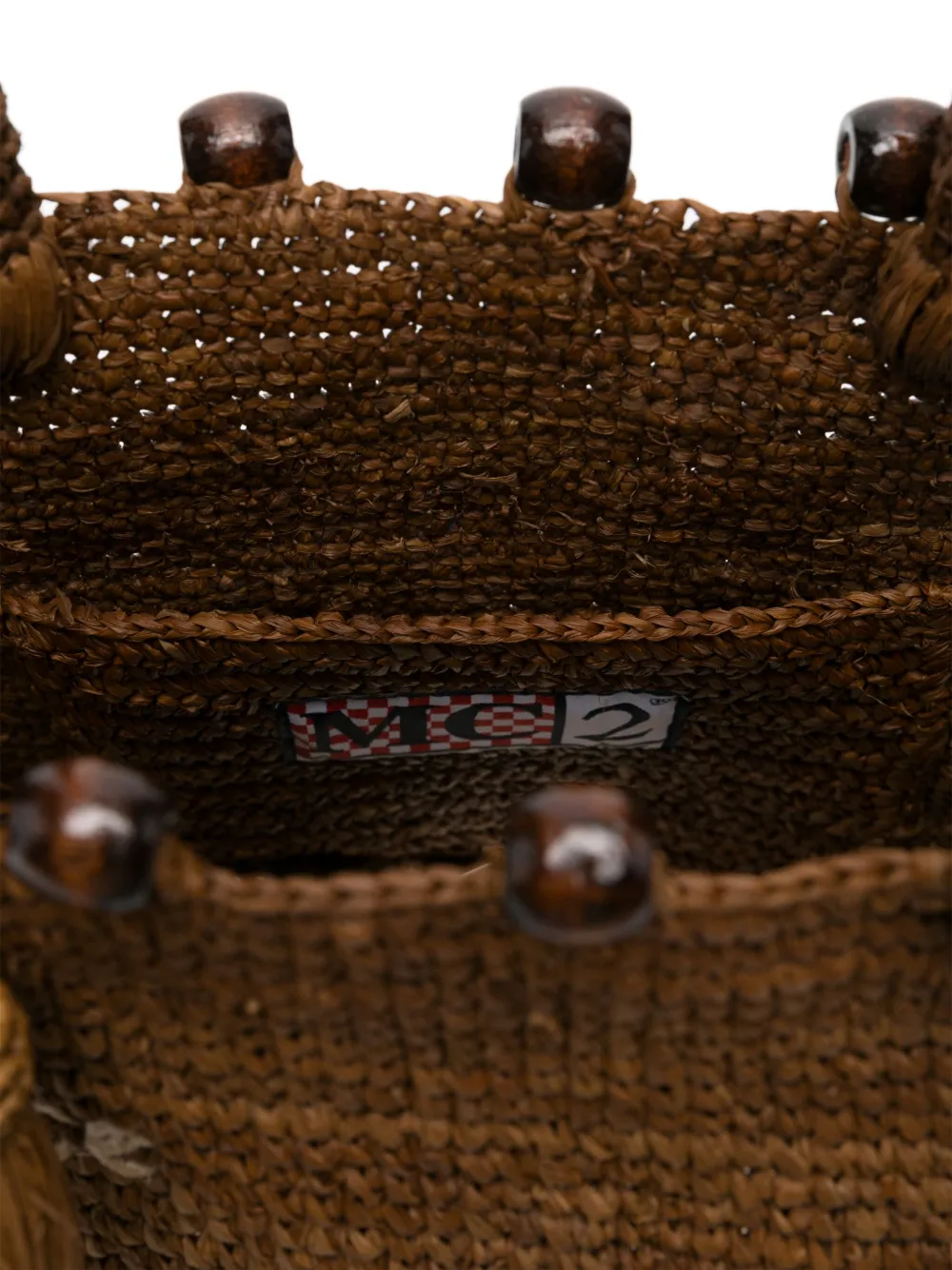 MC2 Saint Barth Vanity raffia shopper Bruin