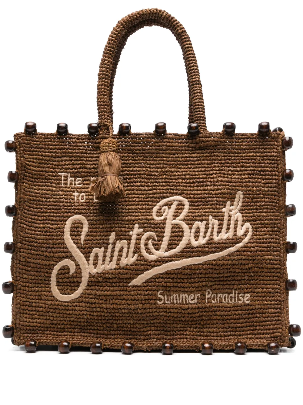 Mc2 Saint Barth Vanity Raffia Tote Bag