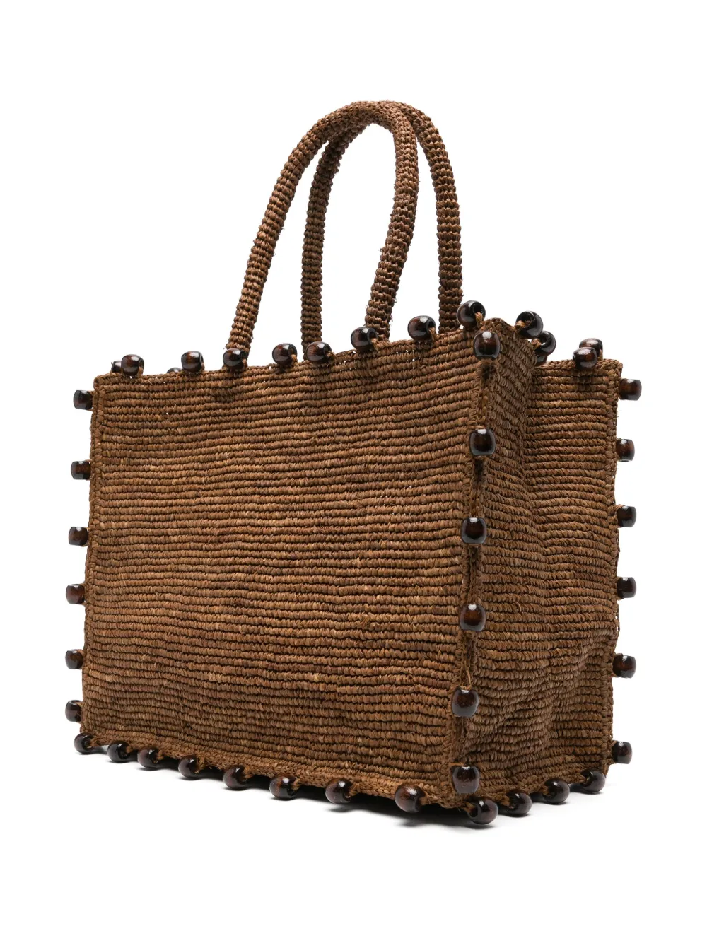 MC2 Saint Barth Vanity raffia shopper Bruin