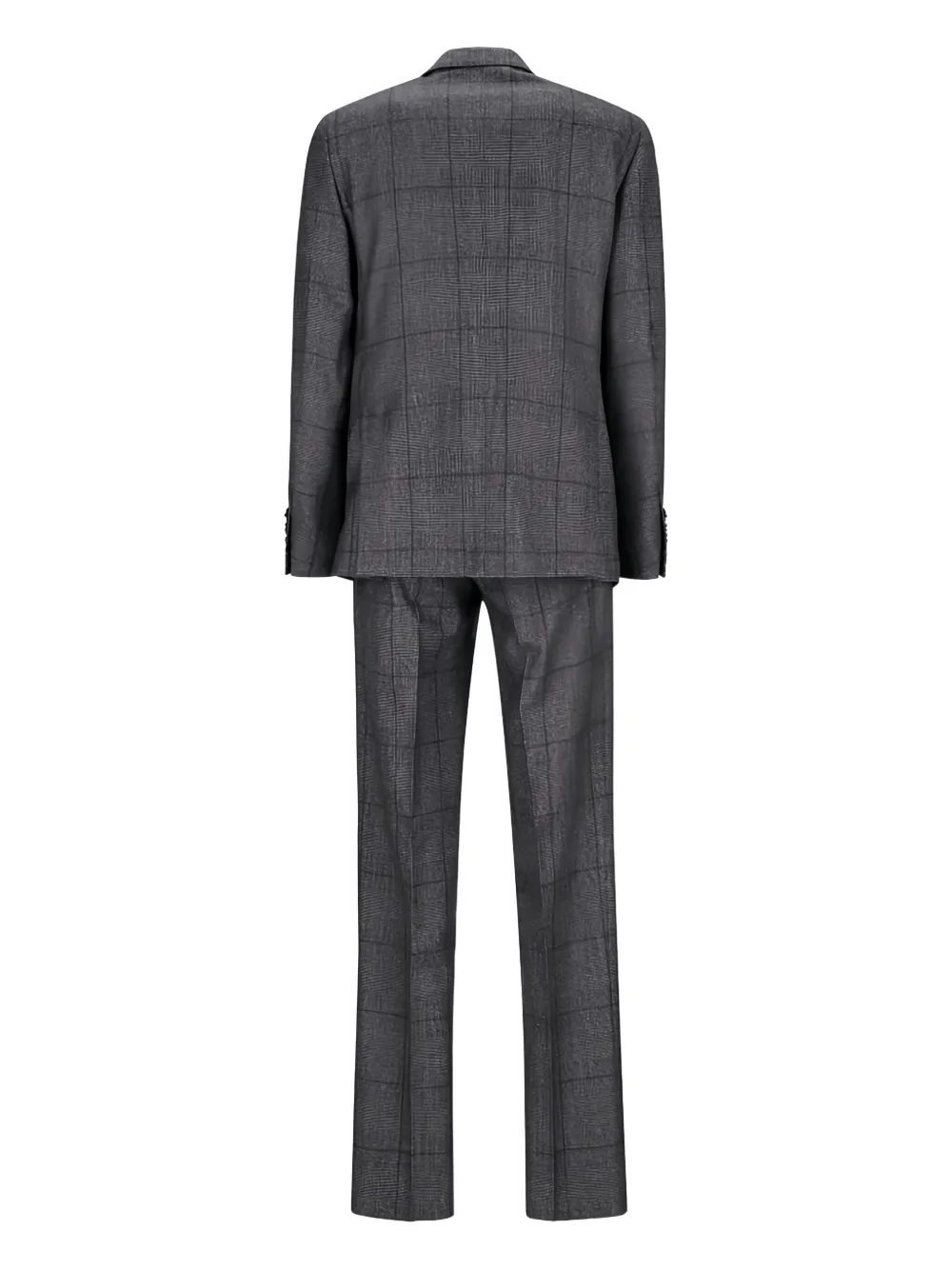Lardini Geruit pak Grijs