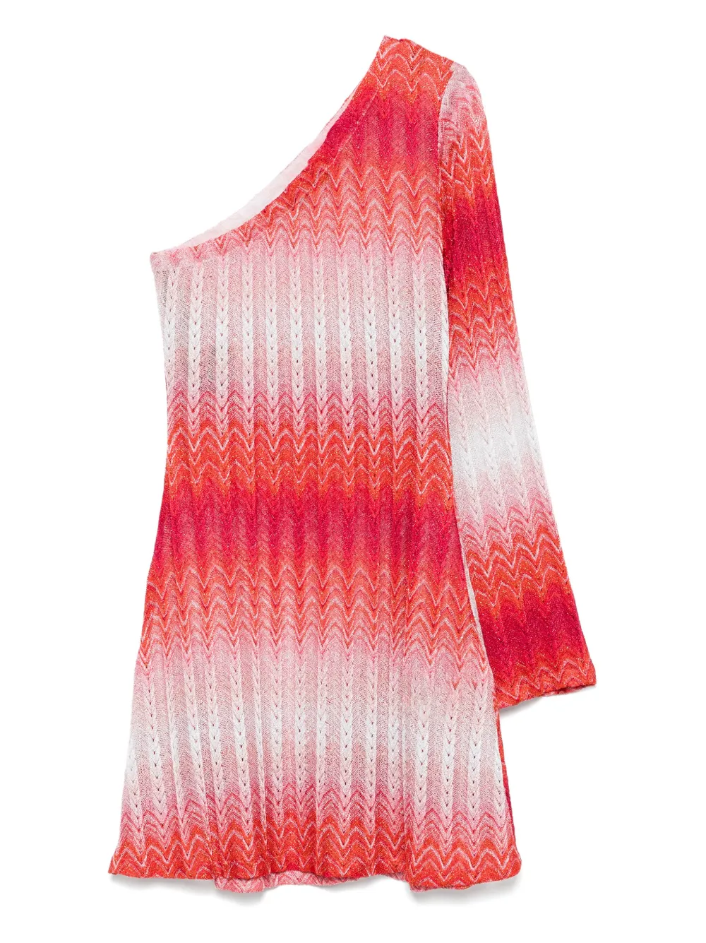 Missoni Asymmetrische mini-jurk Rood