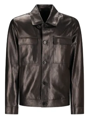 若干眠い様売約済 SalvatoreSantoro leather jacket Salvatore Santoro Leather Jacket | Black | FARFETCH