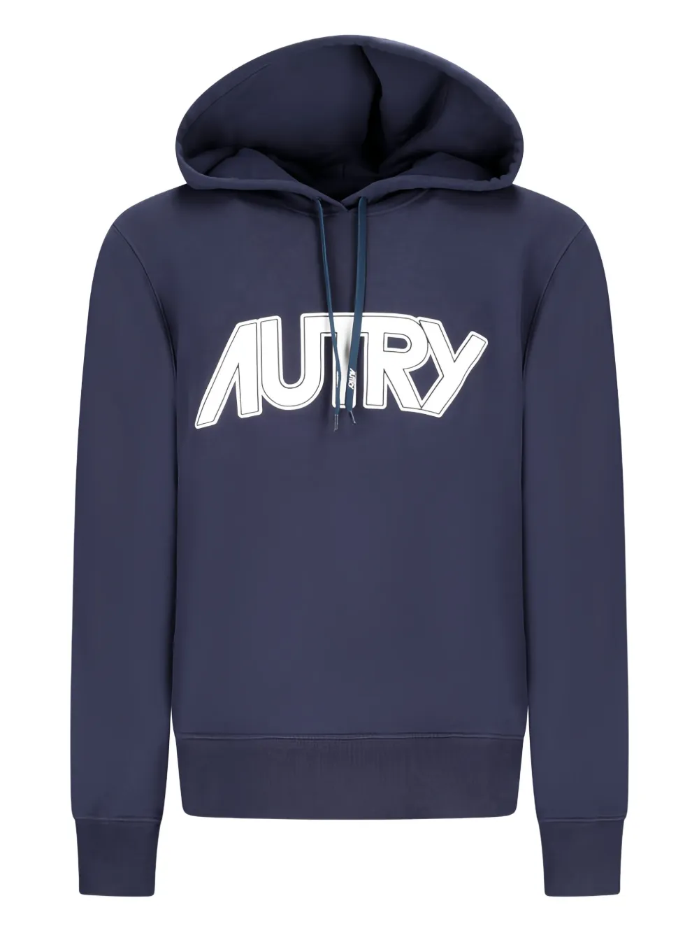 Autry logo-embroidered hoodie Blauw