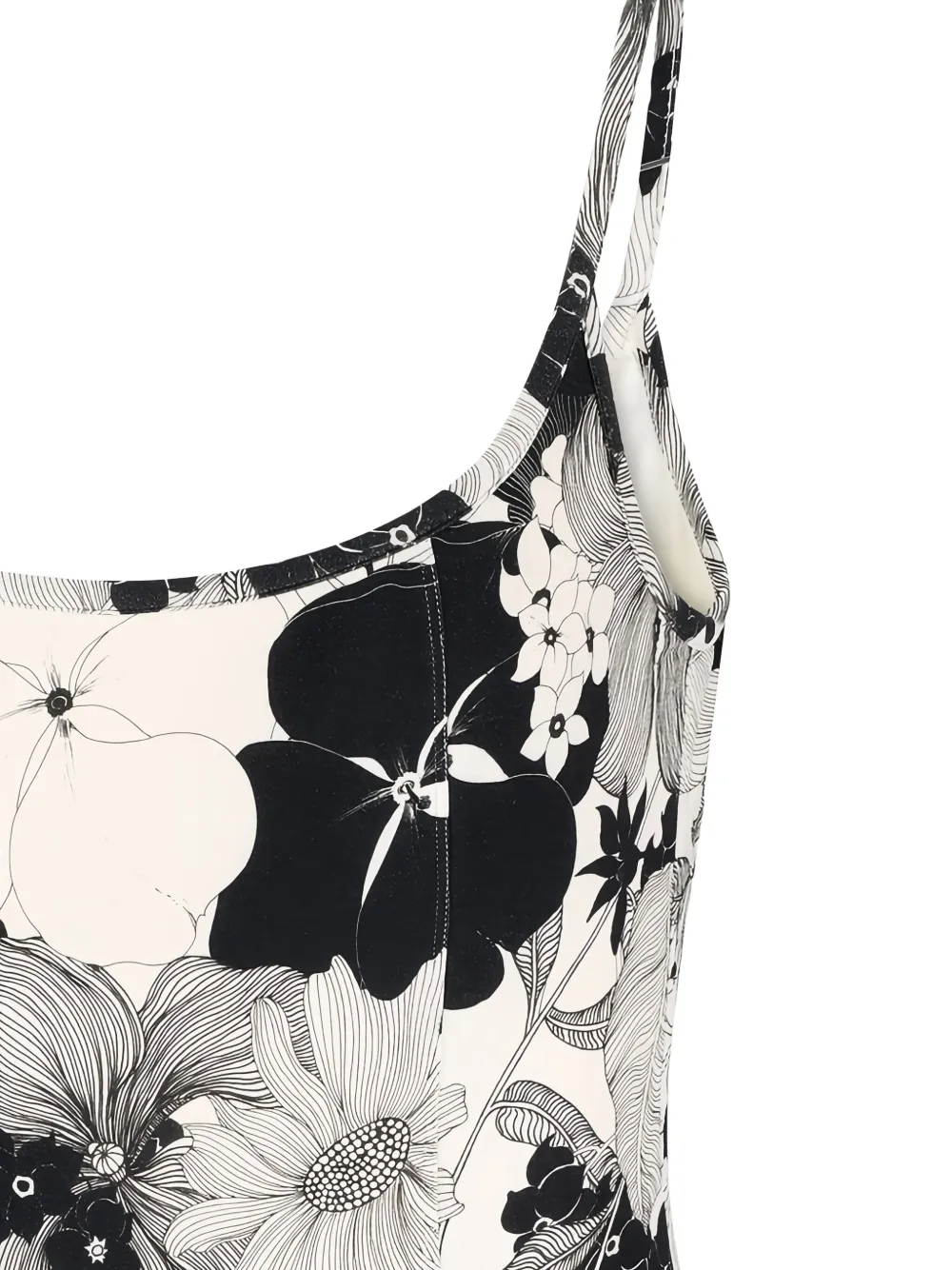 TOM FORD Badpak met bloemenprint Wit