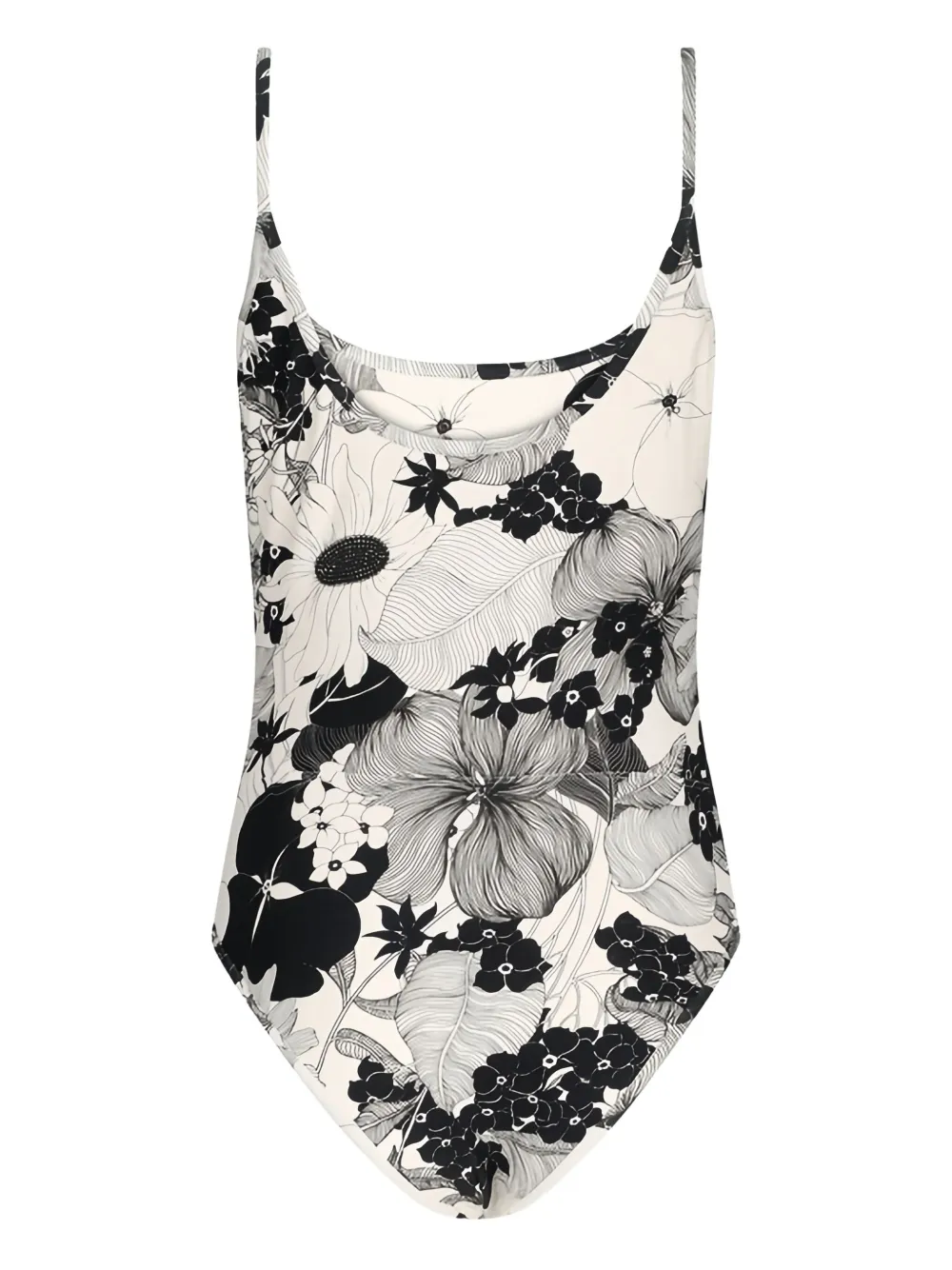 TOM FORD Badpak met bloemenprint Wit