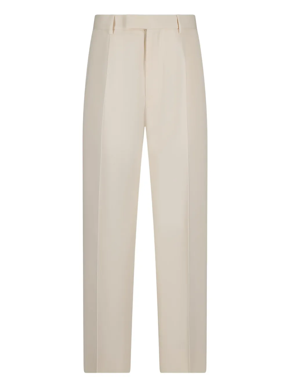 pleated welt-pockets trousers