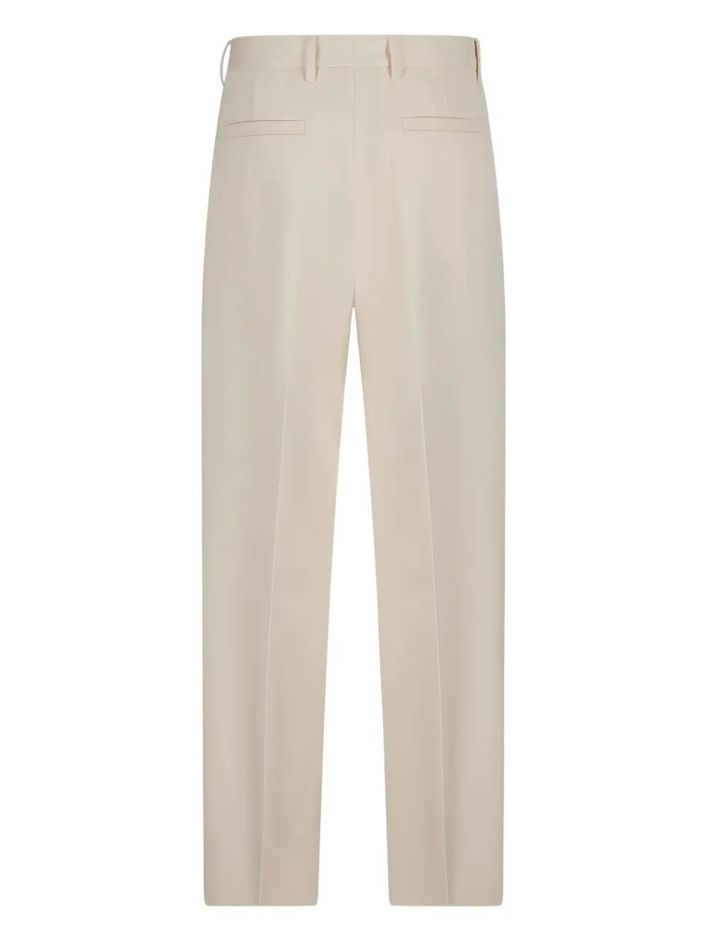 Zegna pleated welt-pockets trousers - Wit