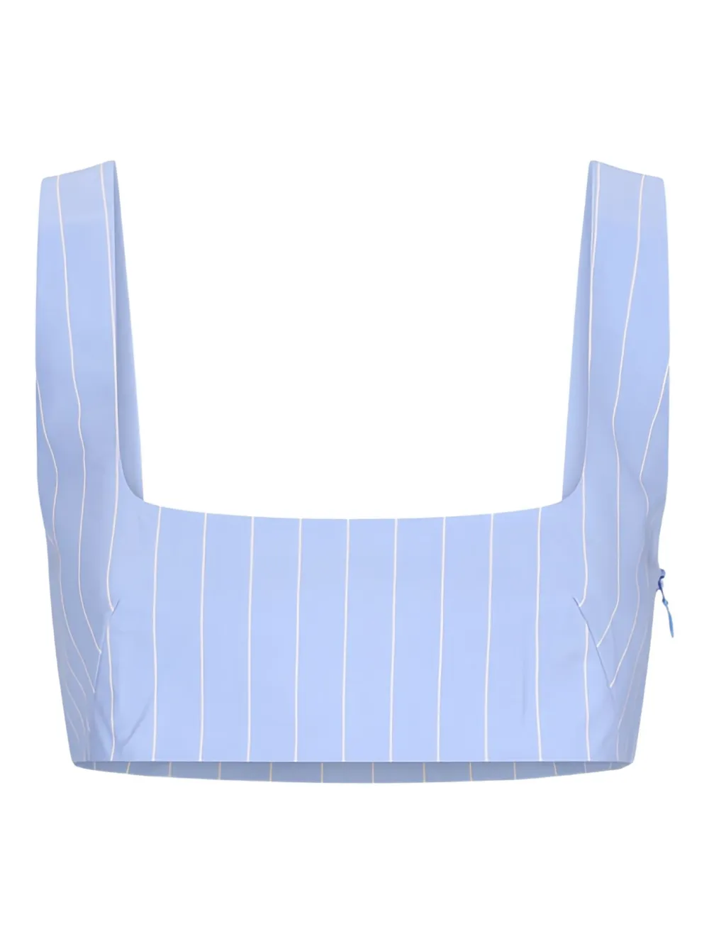 THE ANDAMANE pinstripe bralette top – Blue