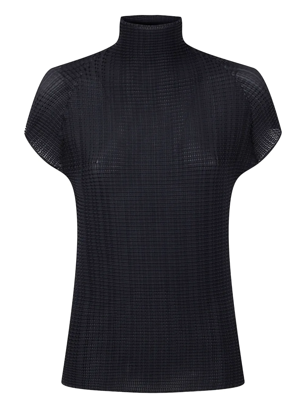 Issey Miyake playera con pliegues | negro | Image 1