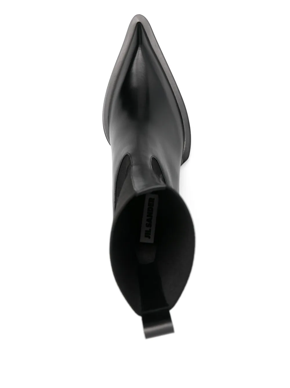 Jil Sander 60mm leather Chelsea ankle boots Black