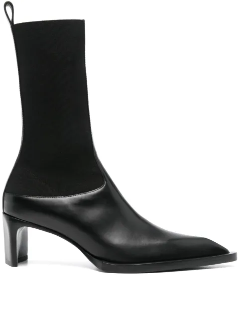 Jil Sander 60mm leather Chelsea ankle boots