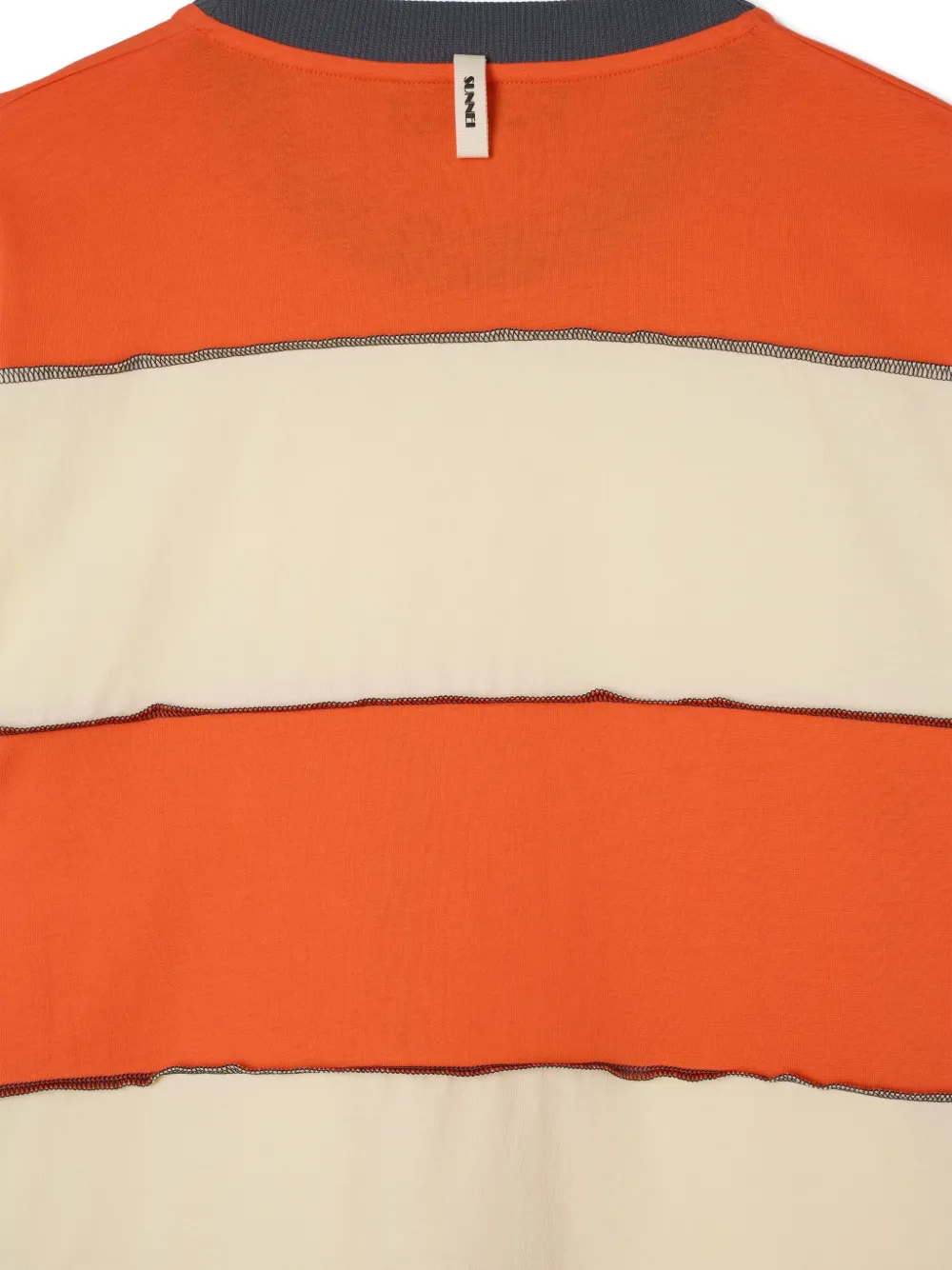 Sunnei Gestreept T-shirt Oranje