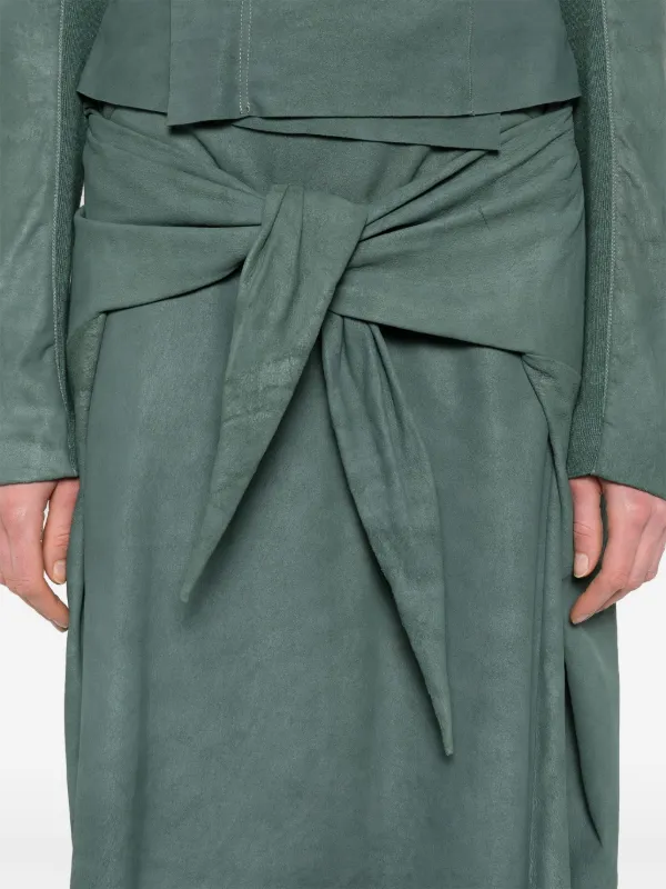 リックオウエンスレザースカート Rick Owens レザースカート | ブラック | FARFETCH JP