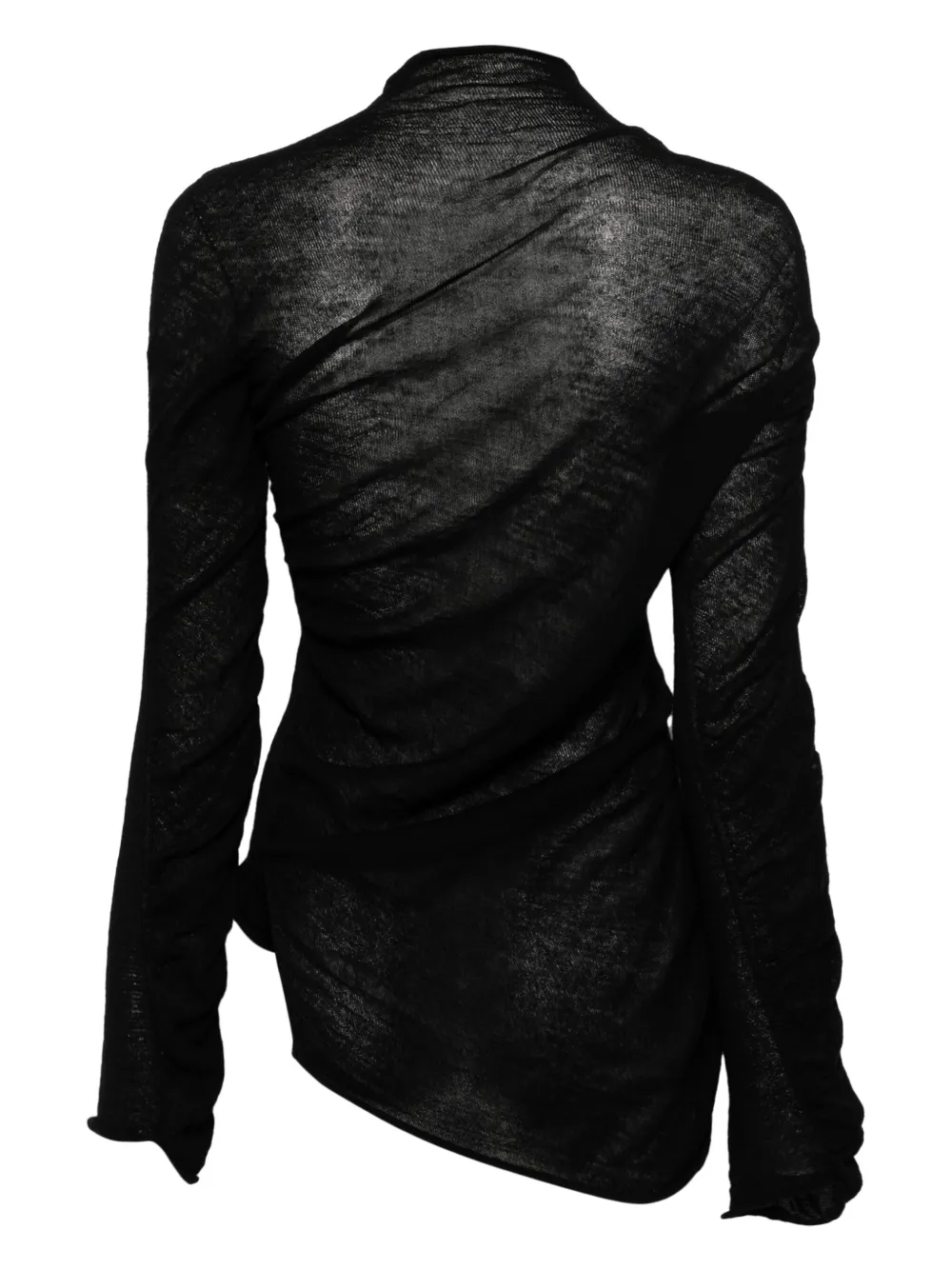 Issey Miyake Wollen top - Zwart