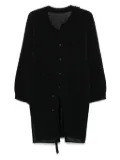 Issey Miyake draped knitted cardigan - Black