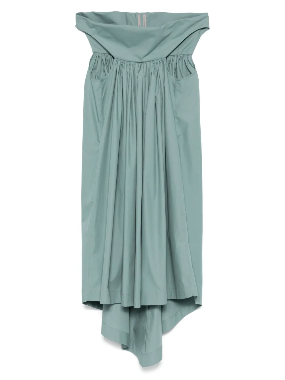 Rick Owens Asymmetrische midi-jurk Groen